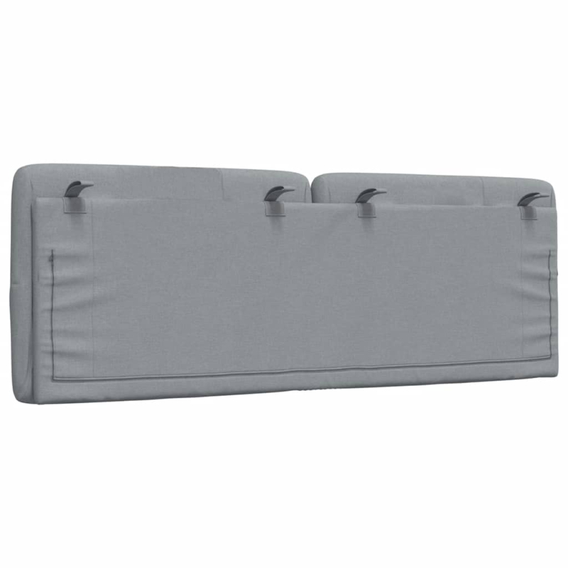 Kopfteil-Kissen Hellgrau 120 cm Stoff