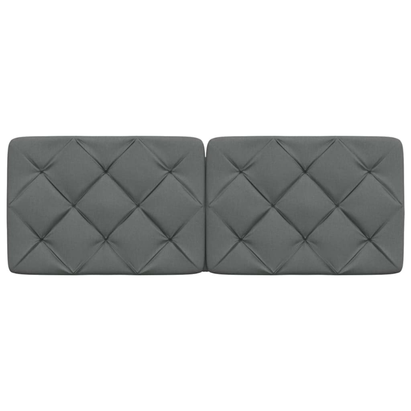 Kopfteil-Kissen Dunkelgrau 120 cm Stoff