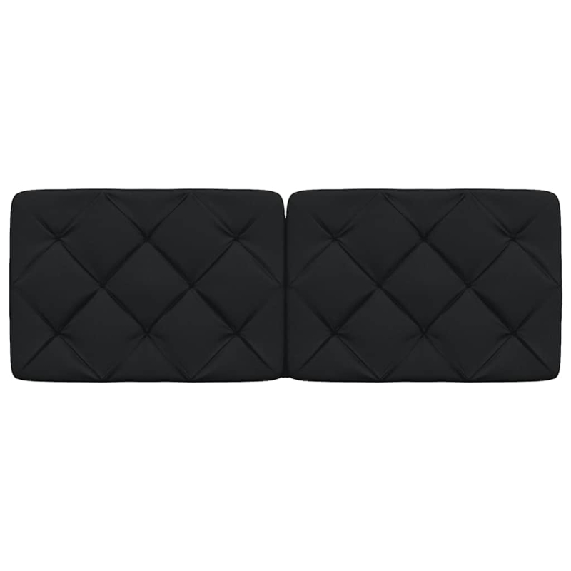 Kopfteil-Kissen Schwarz 120 cm Stoff