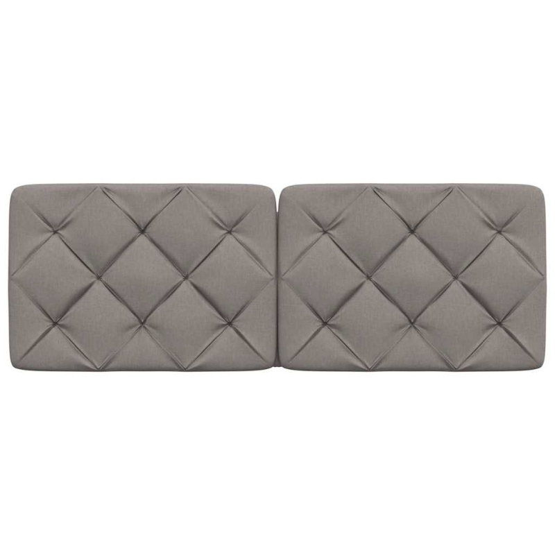 Kopfteil-Kissen Taupe 120 cm Stoff