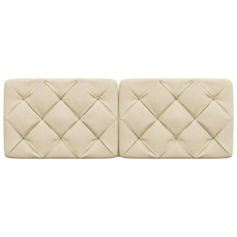 Kopfteil-Kissen Creme 120 cm Stoff