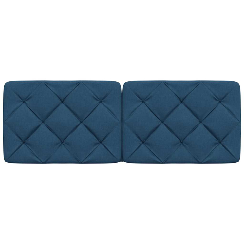 Kopfteil-Kissen Blau 120 cm Stoff