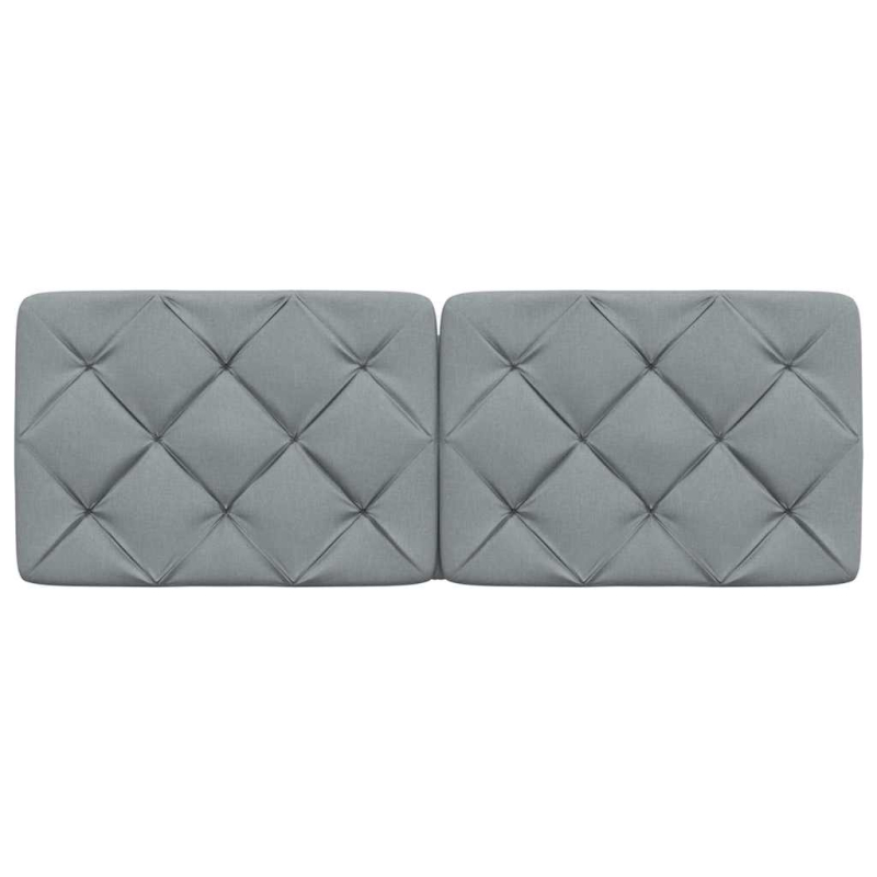 Kopfteil-Kissen Hellgrau 140 cm Stoff