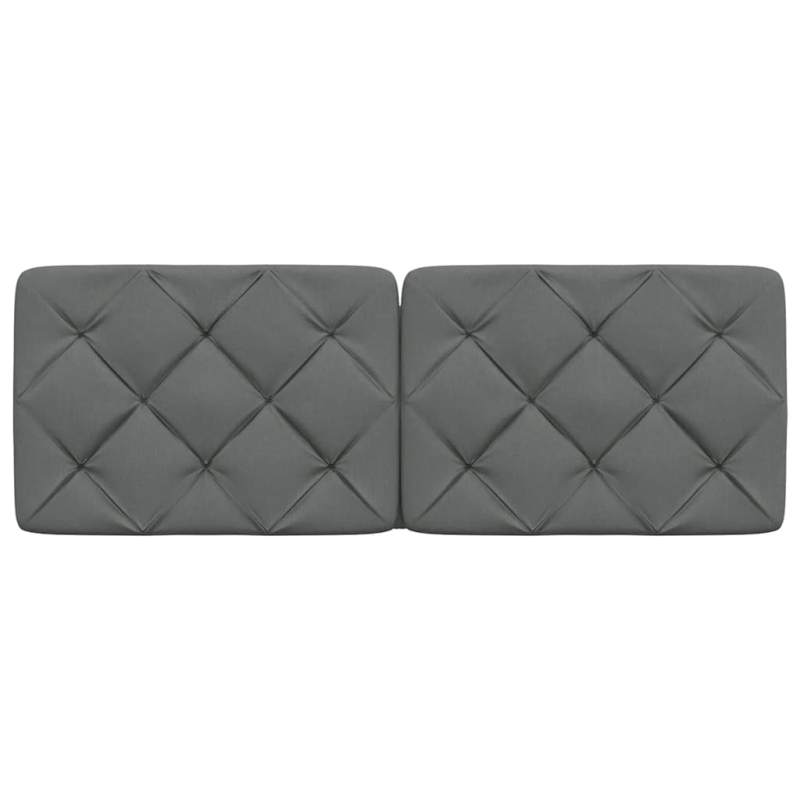 Kopfteil-Kissen Dunkelgrau 140 cm Stoff