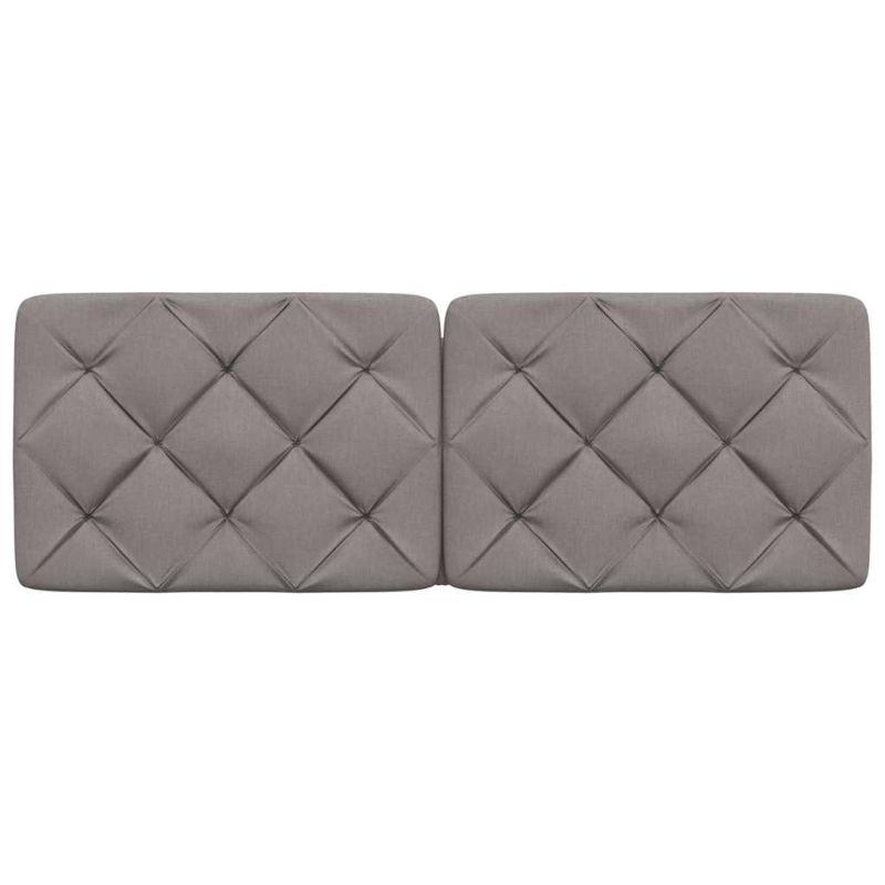 Kopfteil-Kissen Taupe 140 cm Stoff