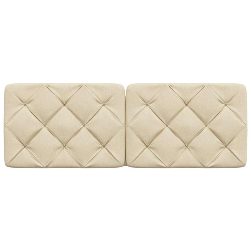 Kopfteil-Kissen Creme 140 cm Stoff