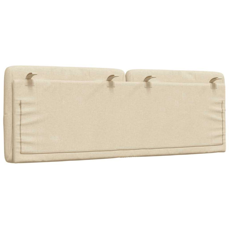 Kopfteil-Kissen Creme 140 cm Stoff