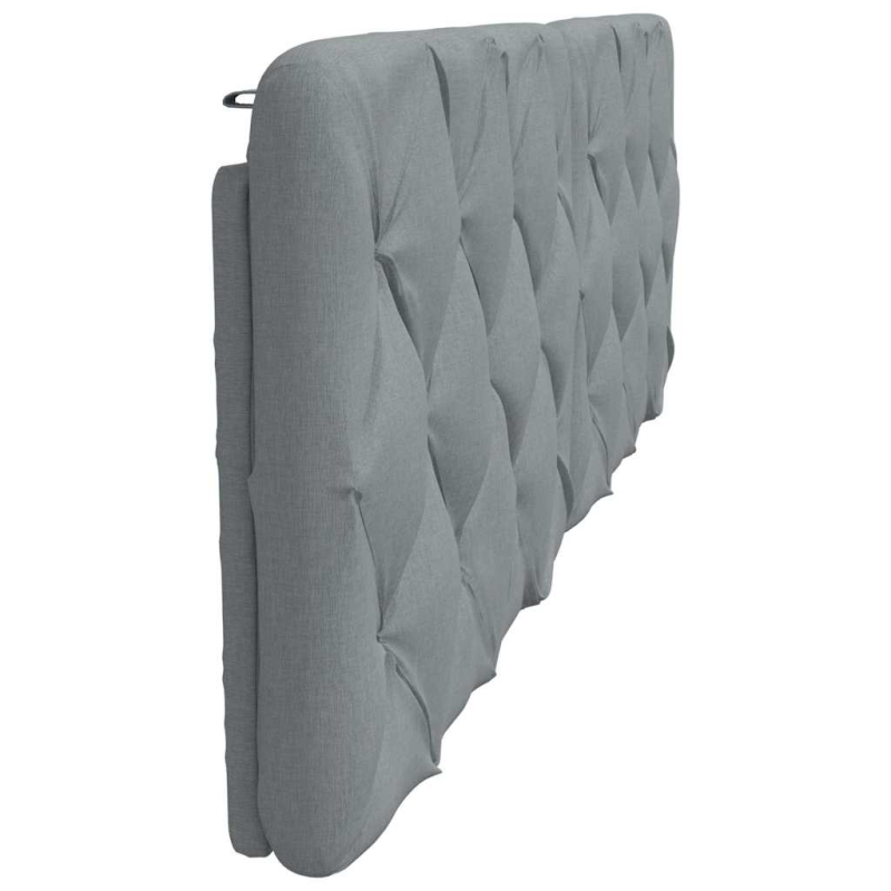 Kopfteil-Kissen Hellgrau 160 cm Stoff