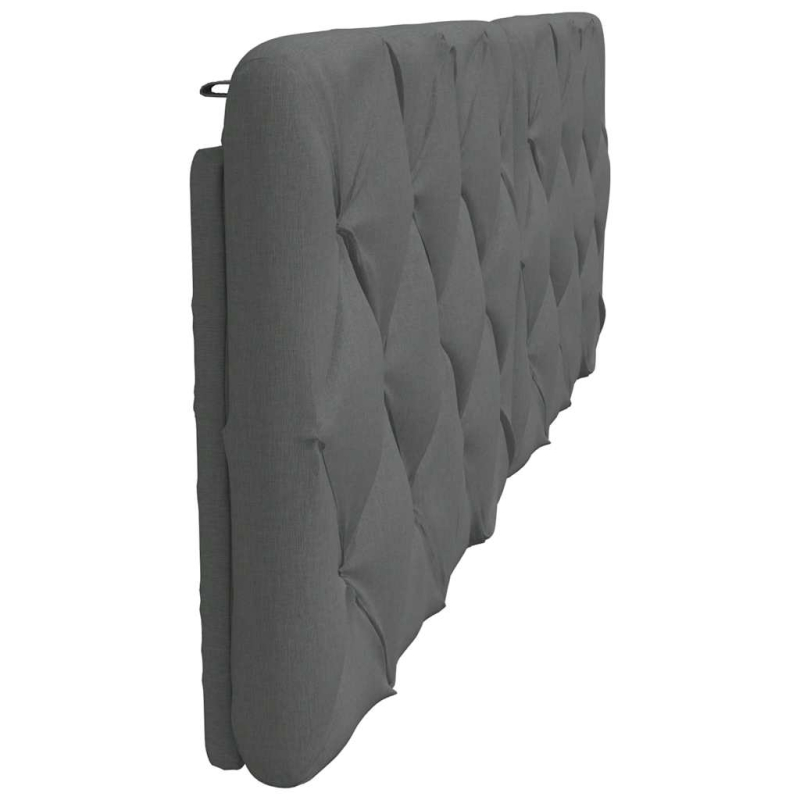 Kopfteil-Kissen Dunkelgrau 160 cm Stoff