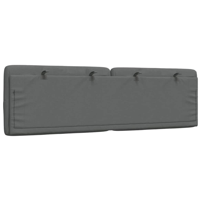 Kopfteil-Kissen Dunkelgrau 160 cm Stoff