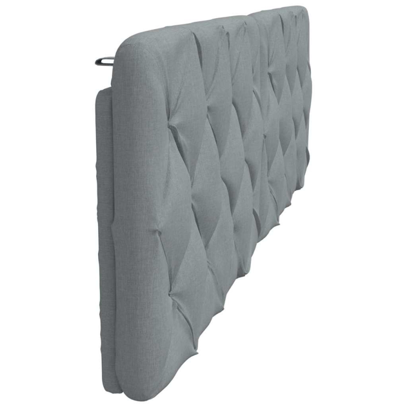 Kopfteil-Kissen Hellgrau 180 cm Stoff