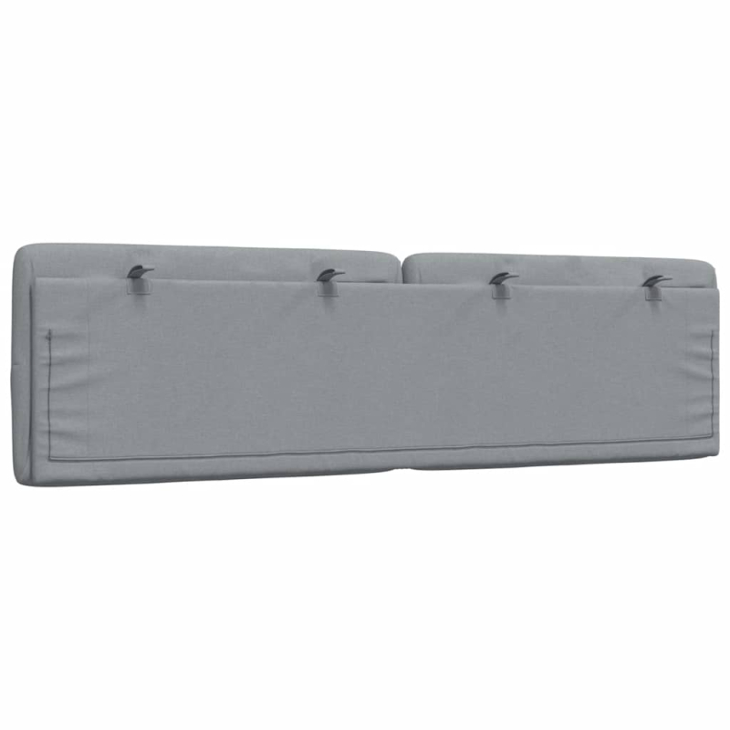 Kopfteil-Kissen Hellgrau 180 cm Stoff