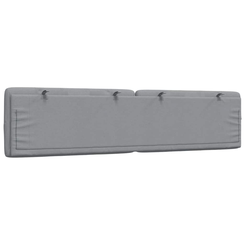 Kopfteil-Kissen Hellgrau 200 cm Stoff