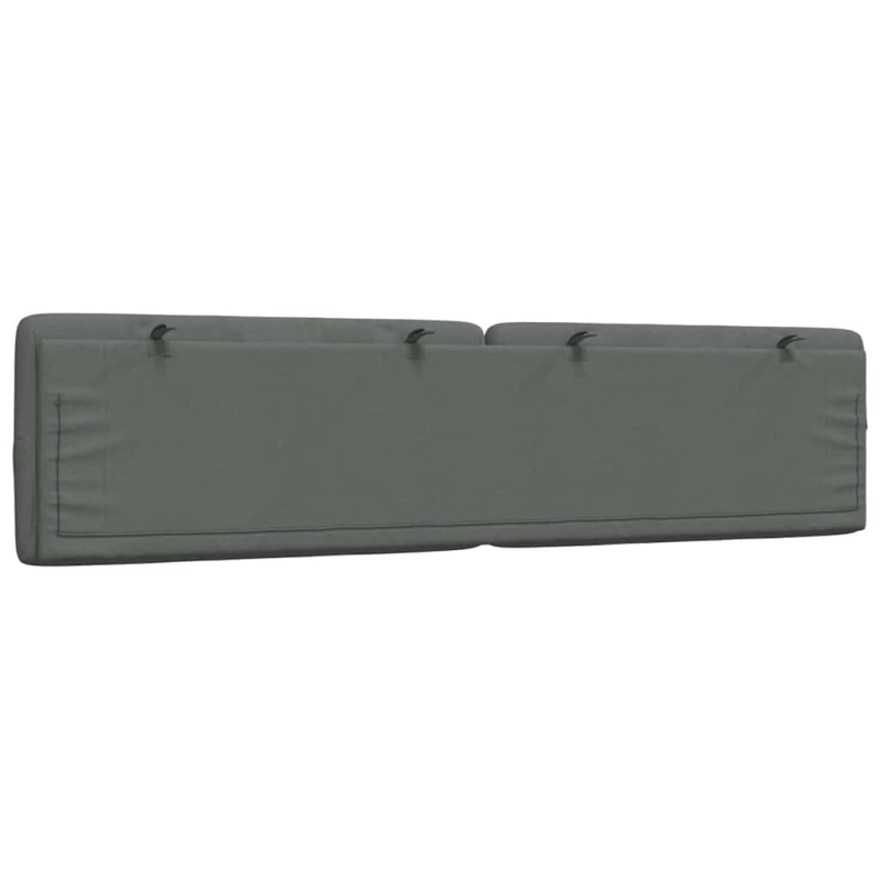 Kopfteil-Kissen Dunkelgrau 200 cm Stoff
