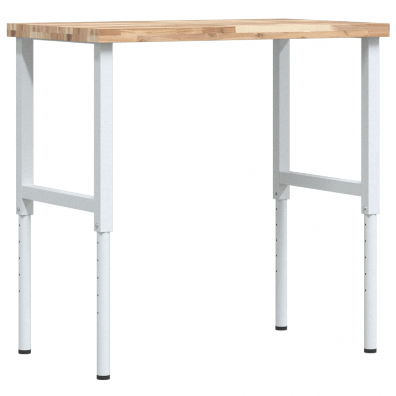 Werkbank 100x60x(73-99,5) cm Massivholz Akazie Rechteckig