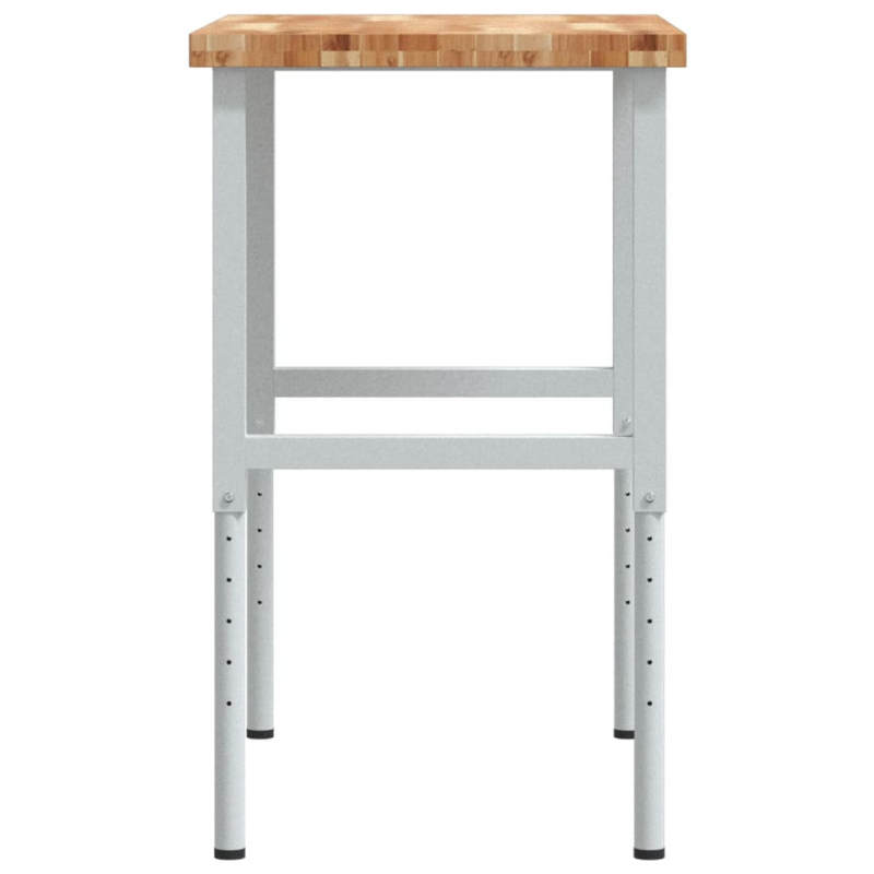 Werkbank 100x60x(73-99,5) cm Massivholz Akazie Rechteckig