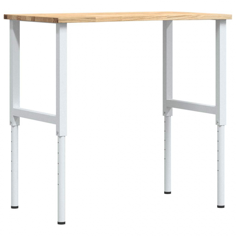 Werkbank 100x60x(71,5-98) cm Massivholz Eiche