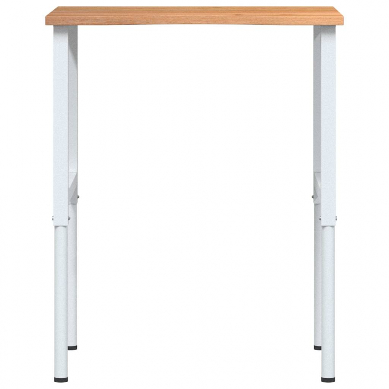 Werkbank Hellbraun 80x60x(71,5-98) cm Massivholz Eiche