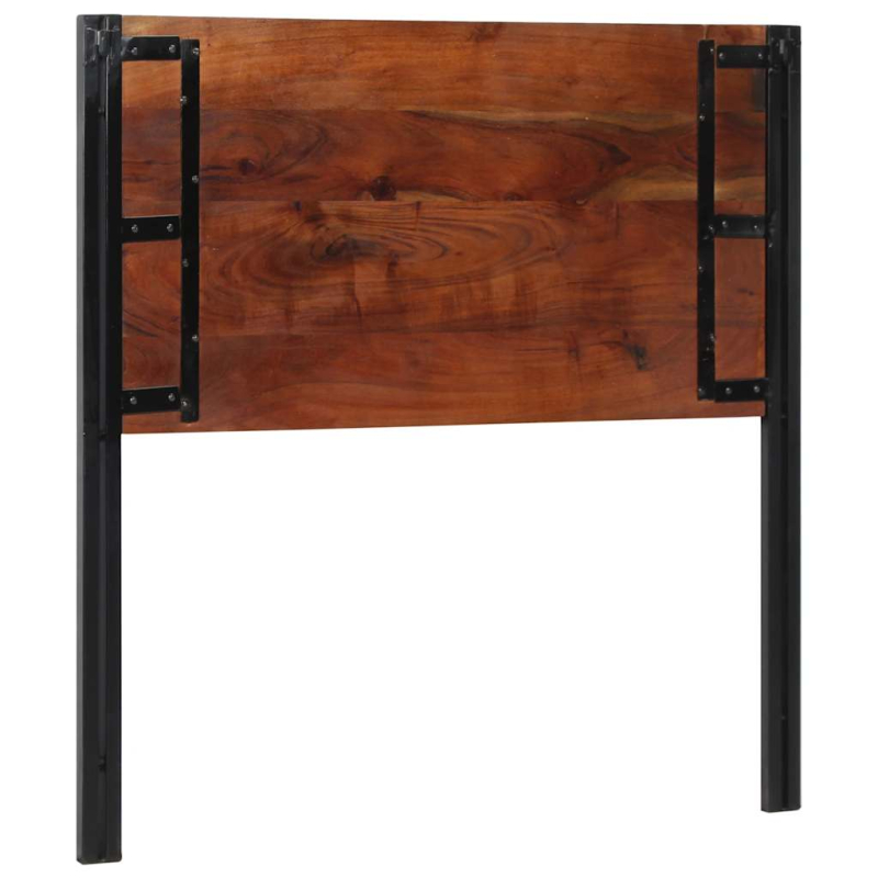 Kopfteil 100 cm Altholz Massivholz und Eisen