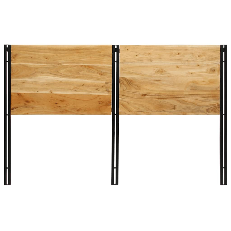 Kopfteil 160 cm Massivholz Akazie und Eisen