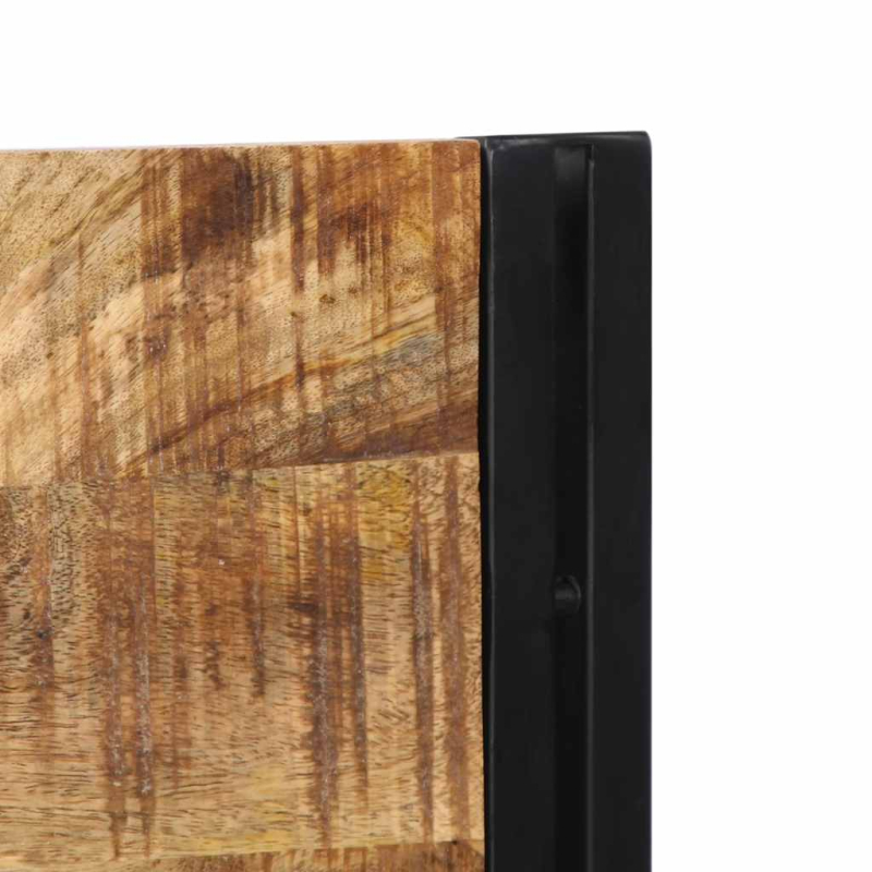 Kopfteil 200 cm Massivholz Mango und Eisen