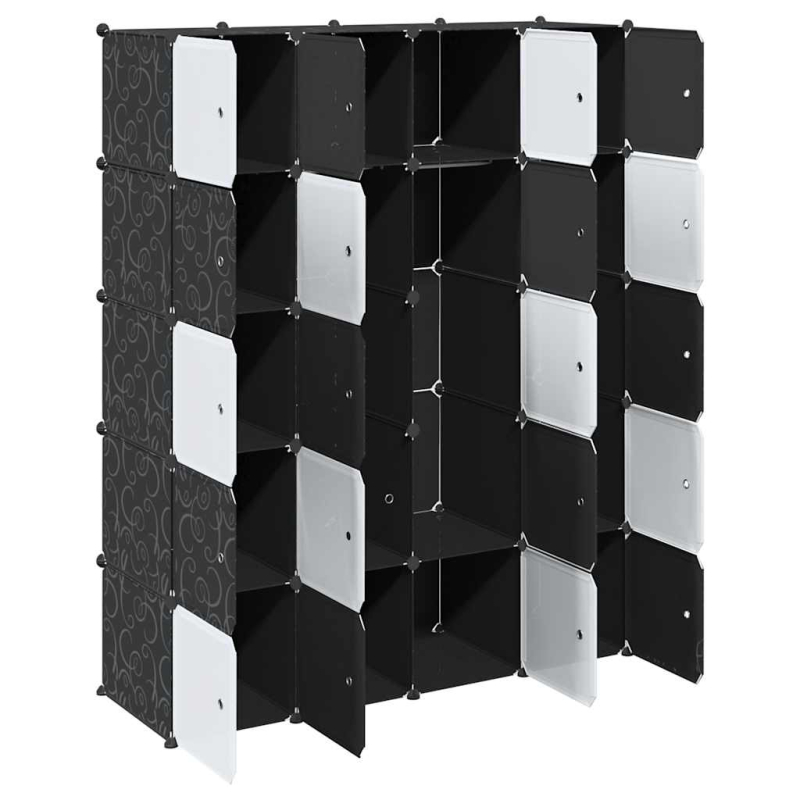 Regalsystem mit 20 Würfeln und Aufhängestangen PP