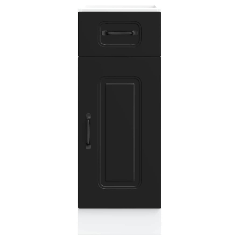 Küchenunterschrank Kalmar Schwarz Holzwerkstoff