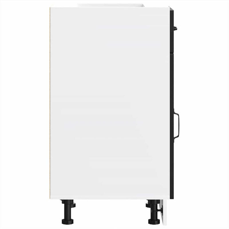 Küchenunterschrank Kalmar Schwarz Holzwerkstoff