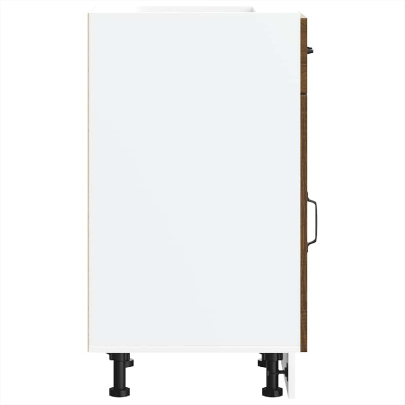 Küchenunterschrank Kalmar Braun Eichen-Optik Holzwerkstoff