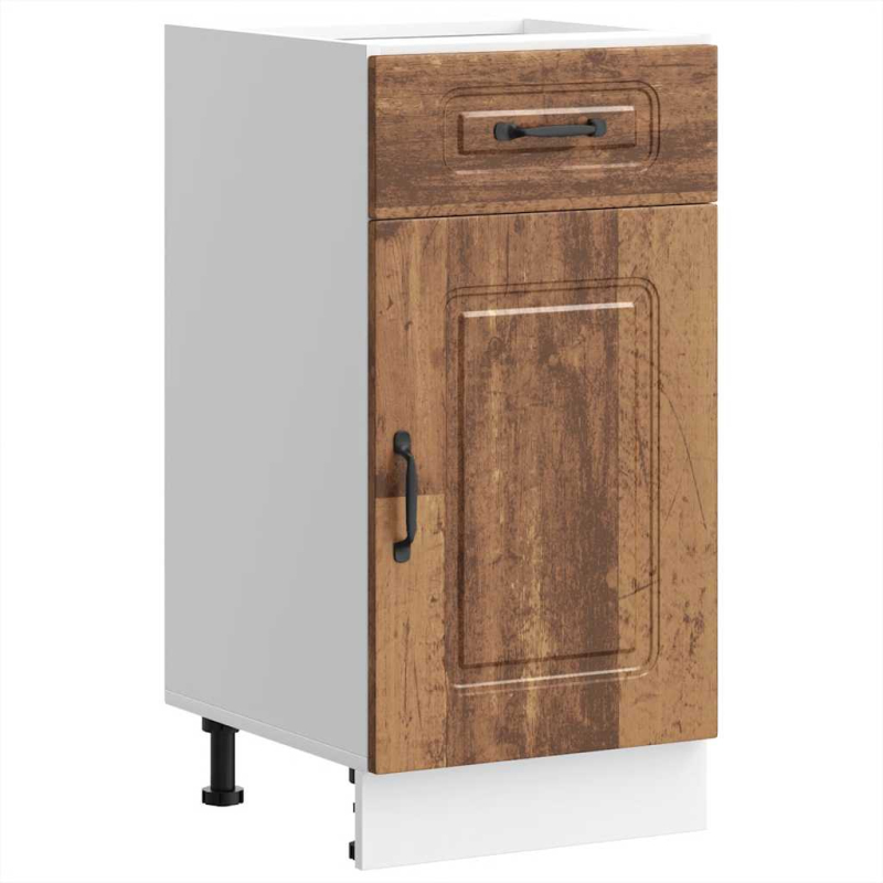 Küchenunterschrank Kalmar Altholz-Optik Holzwerkstoff