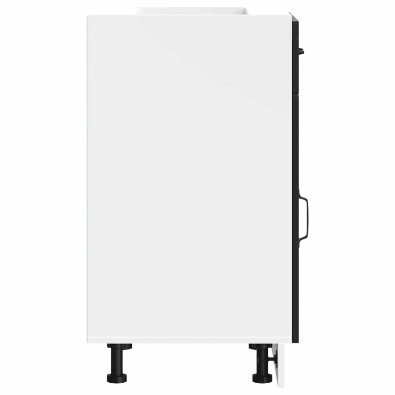 Küchenunterschrank Kalmar Schwarz Holzwerkstoff