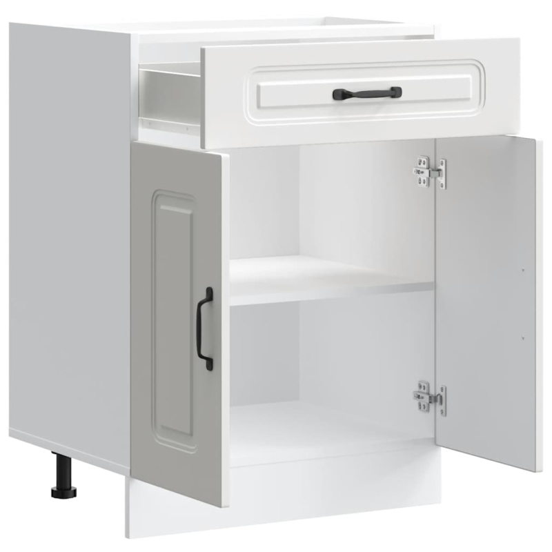 Küchenunterschrank Kalmar Weiß Holzwerkstoff