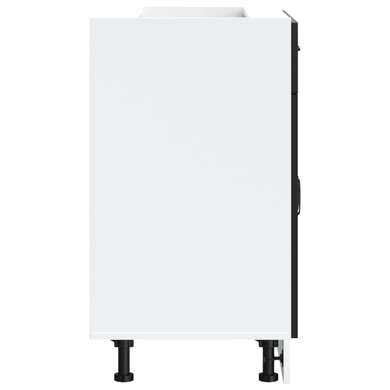 Küchenunterschrank Kalmar Schwarz Holzwerkstoff