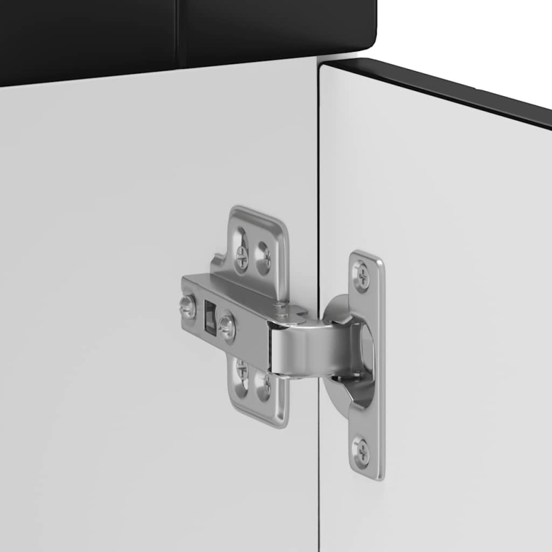 Küchenunterschrank Kalmar Schwarz Holzwerkstoff