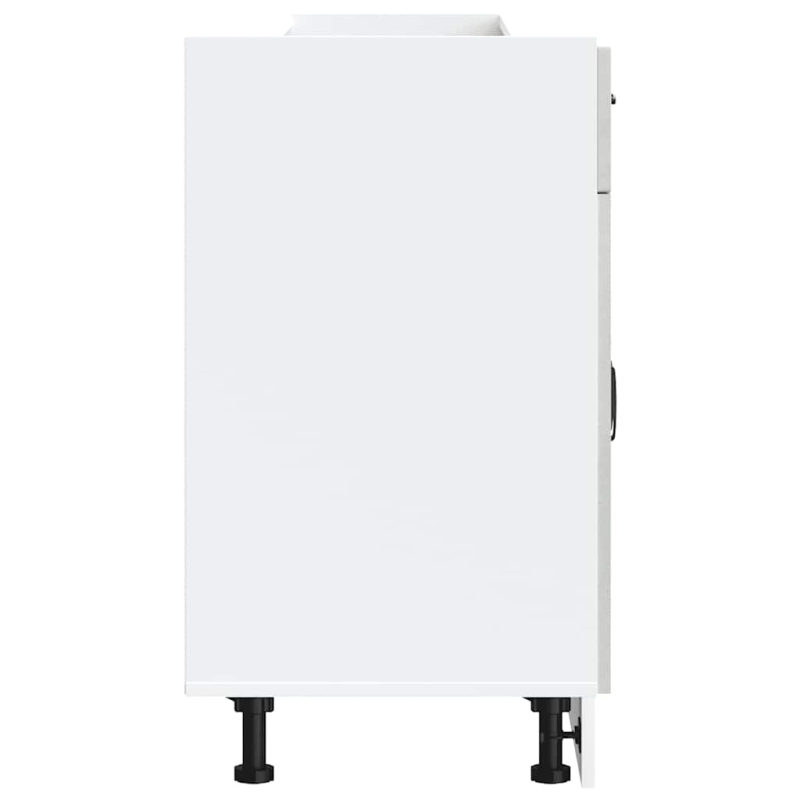 Küchenunterschrank Kalmar Betongrau Holzwerkstoff