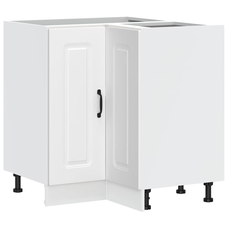 Küchen-Eckunterschrank Kalmar Weiß Holzwerkstoff