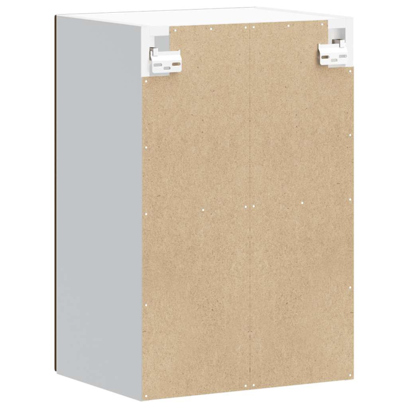 Küchen-Hängeschrank mit Glastür Kalmar Braun Eichen-Optik