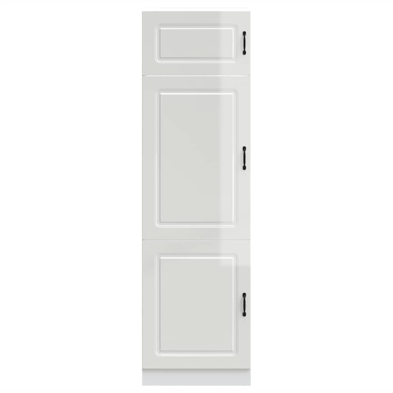 Küchenschrank Kalmar Hochglanz-Weiß Holzwerkstoff