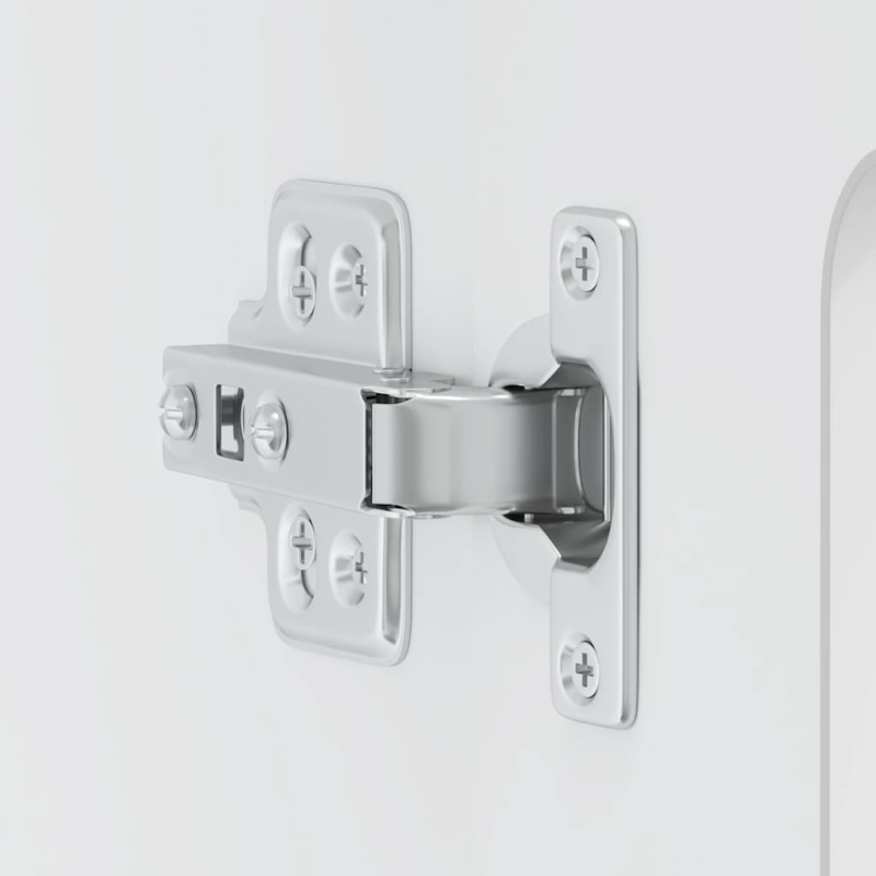 Küchen-Hängeschrank mit Glastür Kalmar Weiß Holzwerkstoff