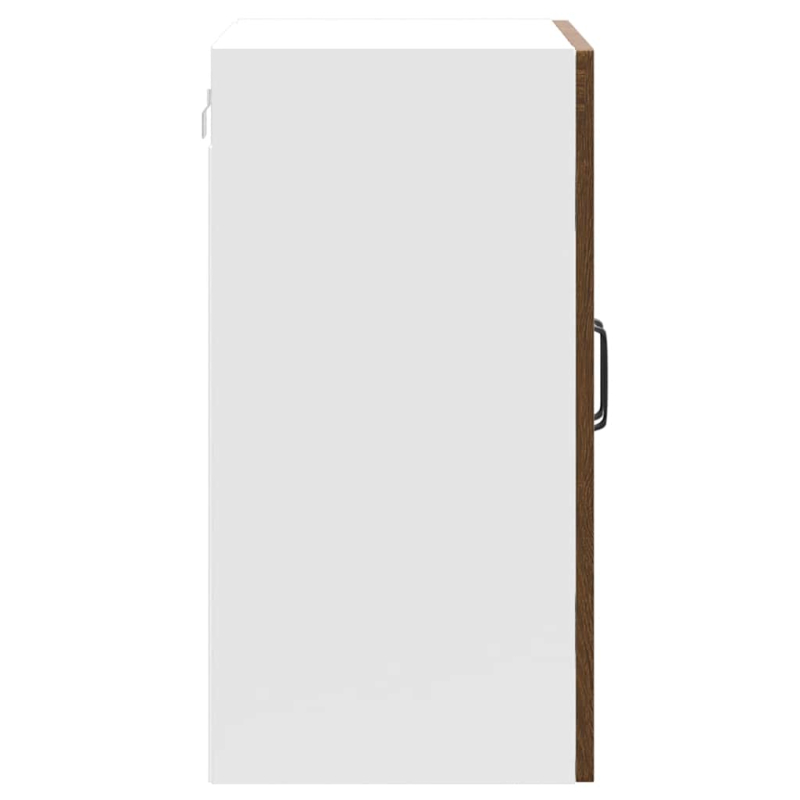 Küchen-Hängeschrank mit Glastür Kalmar Braun Eichen-Optik