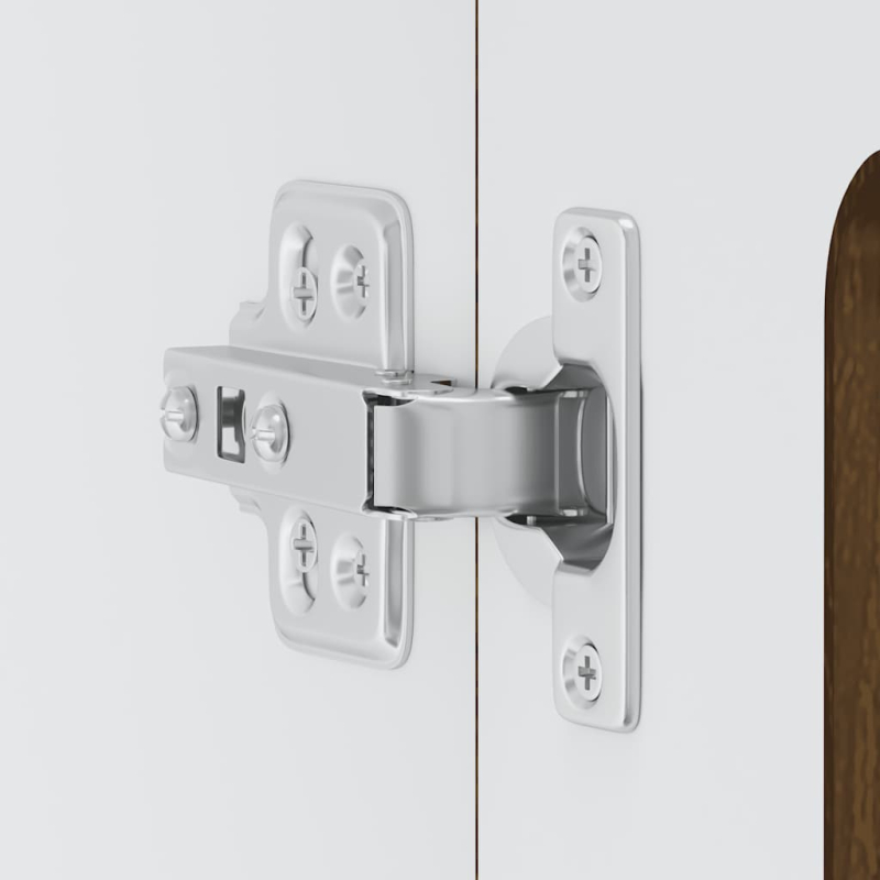 Küchen-Hängeschrank mit Glastür Kalmar Braun Eichen-Optik