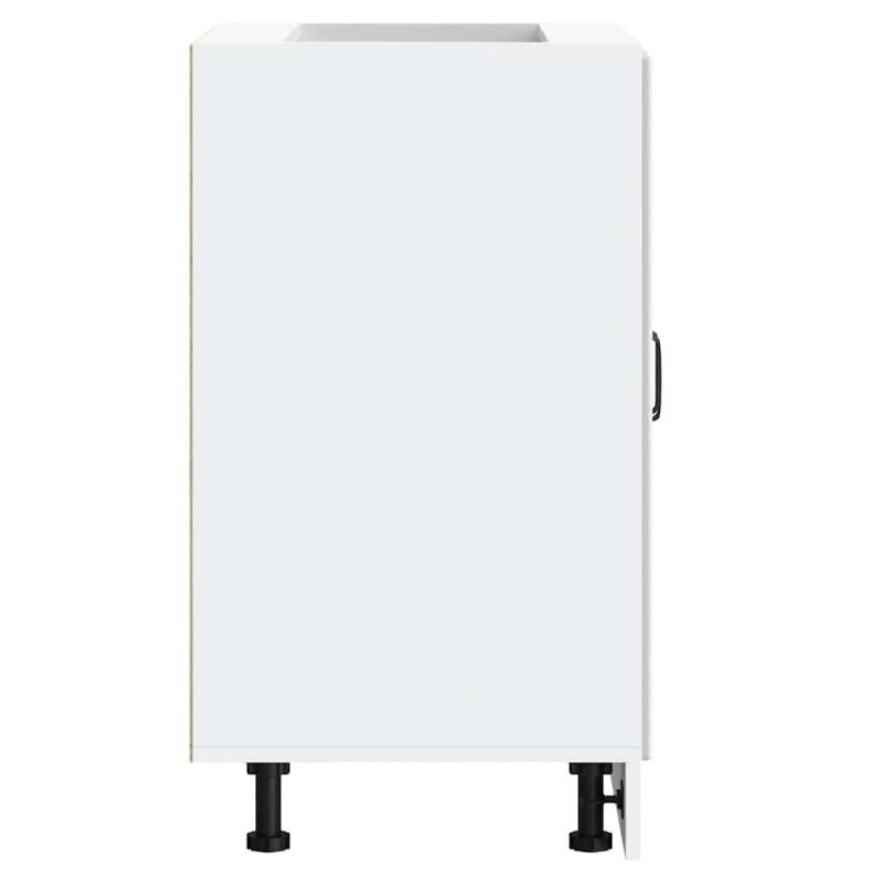 Spülenunterschrank Lucca Hochglanz-Weiß Holzwerkstoff