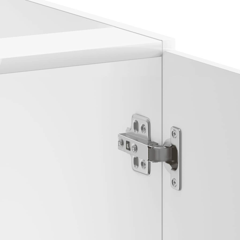 Spülenunterschrank Lucca Hochglanz-Weiß Holzwerkstoff