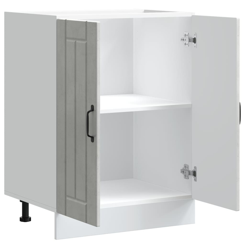 Spülenunterschrank Lucca Betongrau Holzwerkstoff