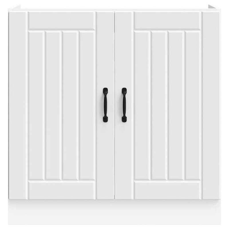 Spülenunterschrank Lucca Weiß Holzwerkstoff