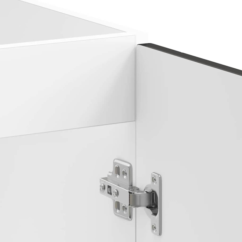 Spülenunterschrank Lucca Schwarz Holzwerkstoff