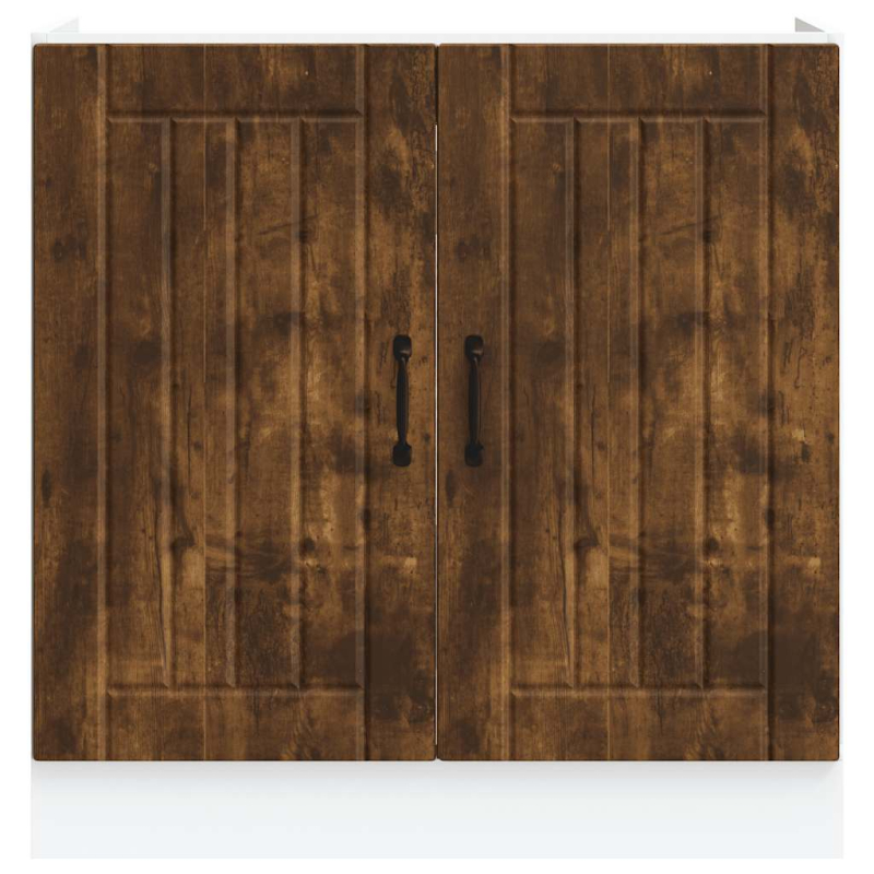 Spülenunterschrank Lucca Räuchereiche Holzwerkstoff