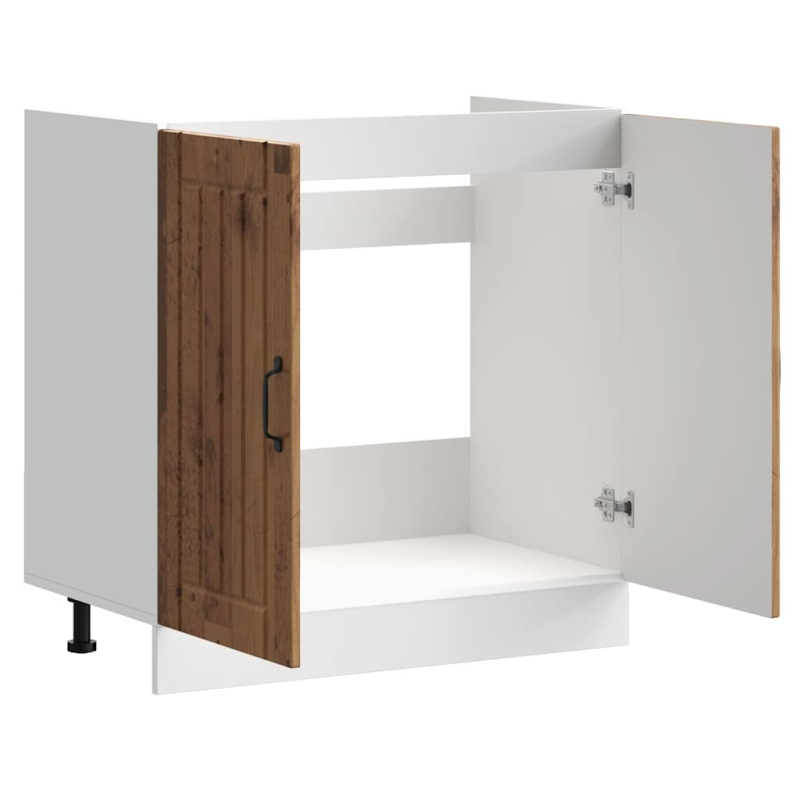 Spülenunterschrank Lucca Altholz-Optik Holzwerkstoff