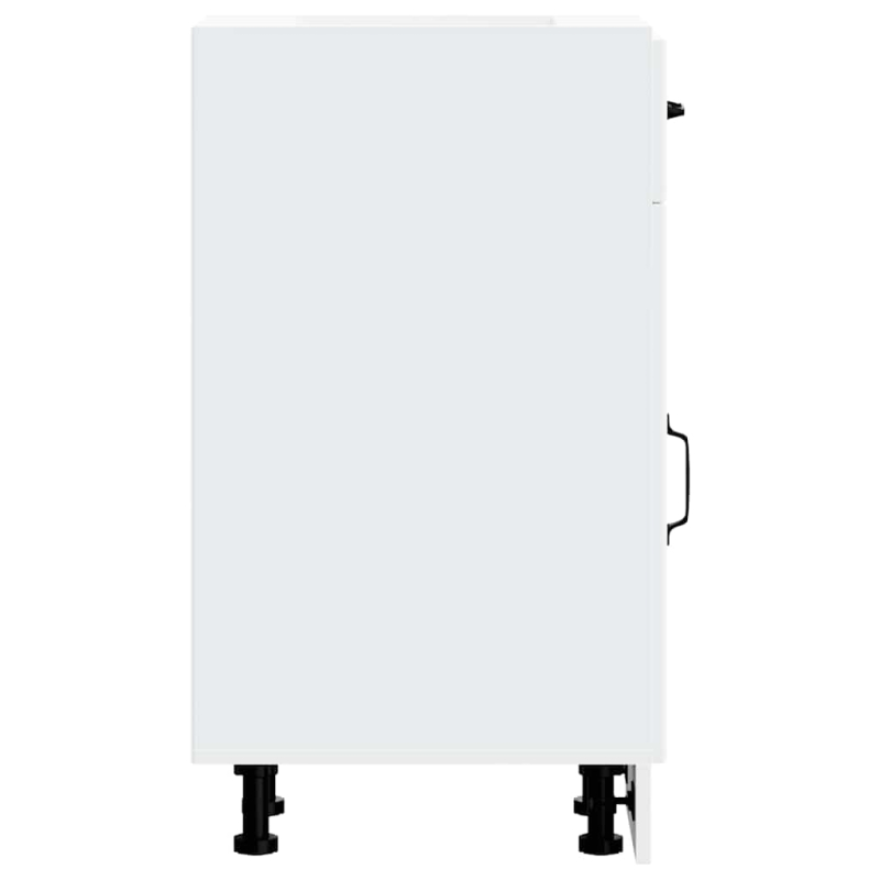 Küchen-Unterschrank Lucca Weiß Holzwerkstoff