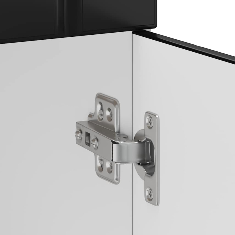 Küchen-Unterschrank Lucca Schwarz Holzwerkstoff